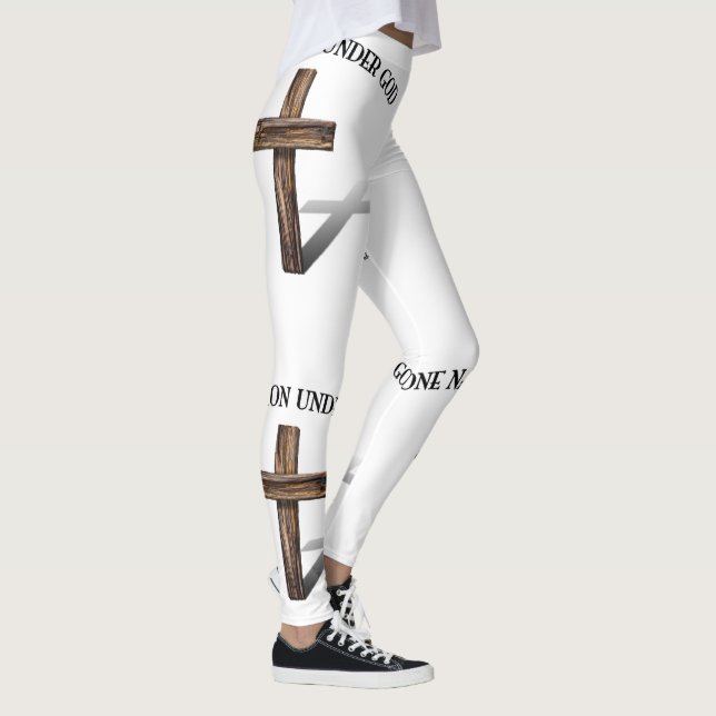 Legging Uma Nação Sob Deus Com Cruz (Direita)