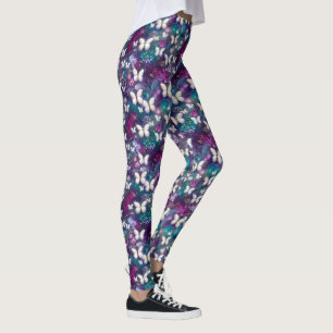 Legging Uma Série de Borboletas Místicas Design 5