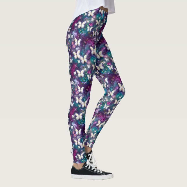 Legging Uma Série de Borboletas Místicas Design 5 (Direita)