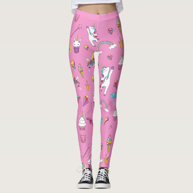 Legging Unicorn Fan Club - Pink (Frente)