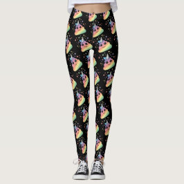 Legging Unicorn Rainbow Poop Emoji