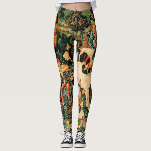 Legging Unicorn Tapestries defende Caça