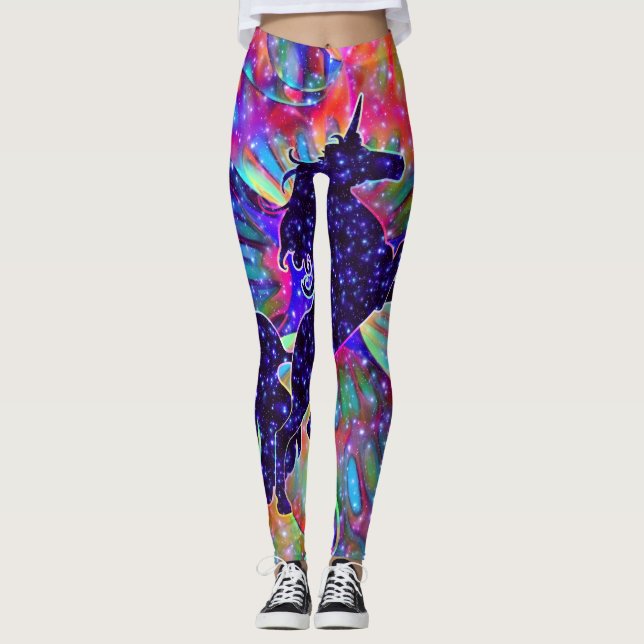 Legging UNICÓRNEO DO UNIVERSO multicolorido (Frente)