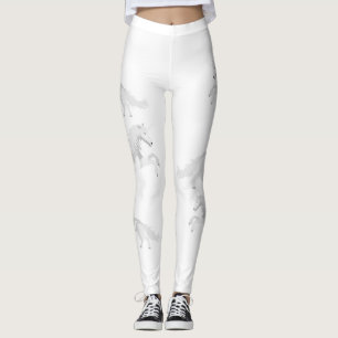 Legging Unicórnio do branco da ilustração