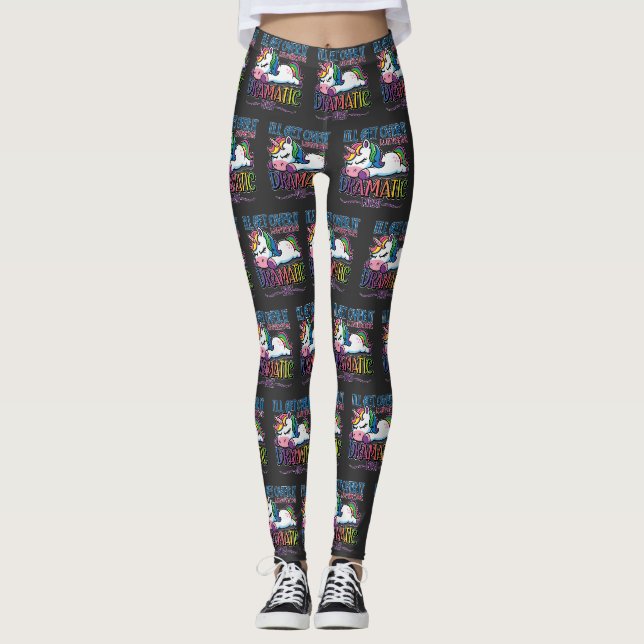 Legging Unicórnio Dramático (Frente)