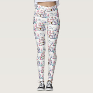 Legging Unicórnio Feliz Temático
