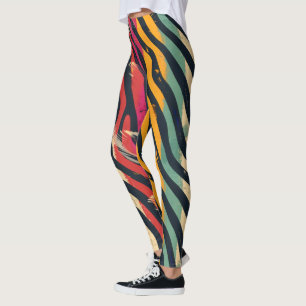 Legging Urbanas de Cores Zebra