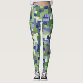 Legging Urbanos Verdes da Camo Navegam pelo Padrão Digital