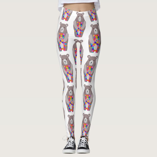 Legging ursinho-mama autismo (Frente)