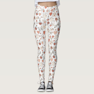 Legging Urso Fofo e Corações -- Berçário Pastel (11)