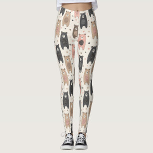 Legging Urso Fofo - Floresta de Pastéis Suaves (1)