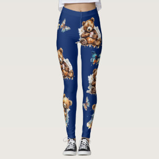 Legging Ursos de Teddy e Borboletas