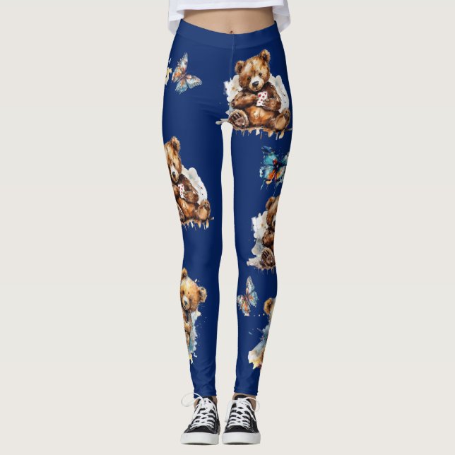 Legging Ursos de Teddy e Borboletas (Frente)