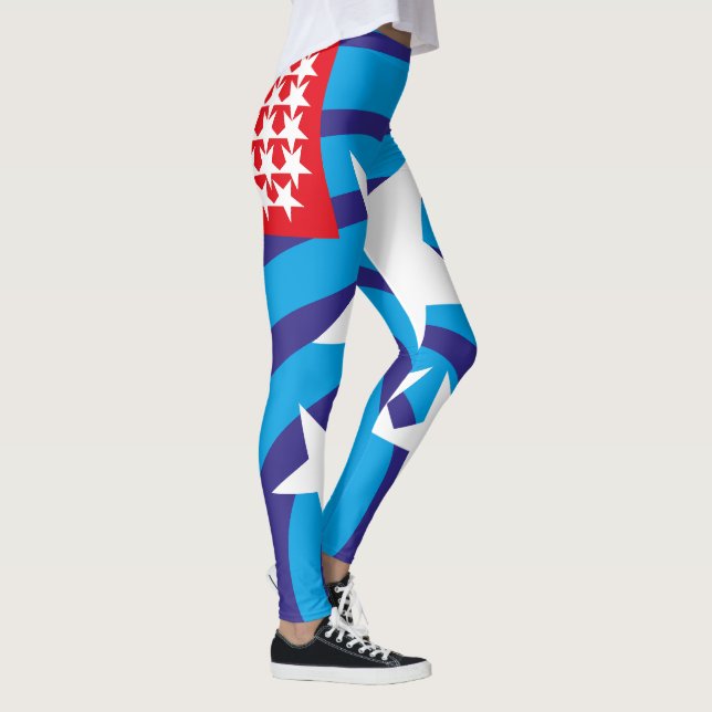 Legging USA FLAG VERS AMERIKCA STARS By Masanser Pixelat (Direita)
