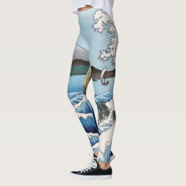 Legging Utagawa Hiroshige - Mar ao largo de Satta, Provínc