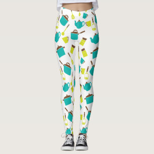 Legging Utensílios de Cozinha, Panelas, Talheres, Louças d