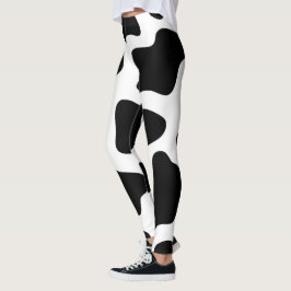 Legging Vaca Impressão Black & White Halloween
