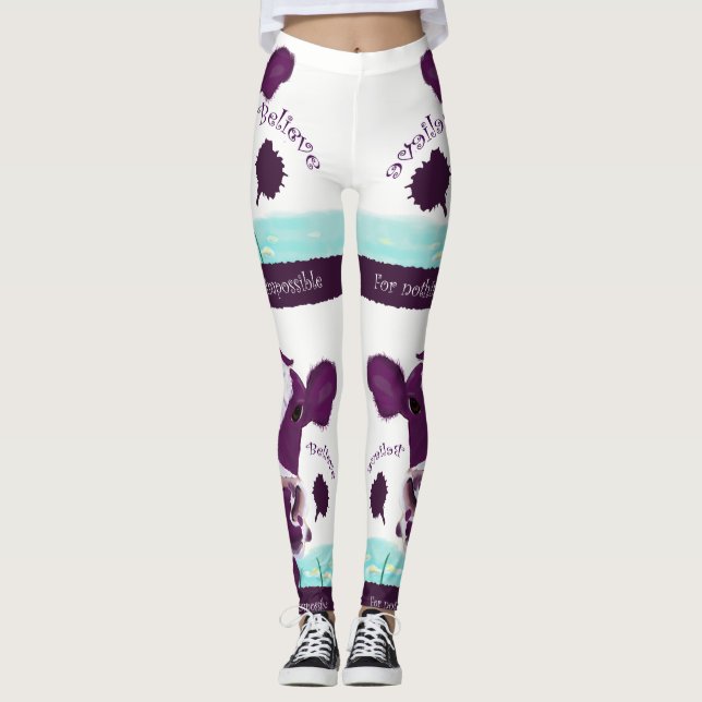 Legging Vaca roxa que contempla bastante possivelmente o (Frente)