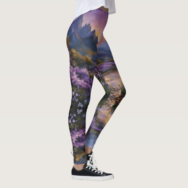 Legging Vale da lavanda em Dawn (Direita)