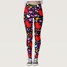 Valentine's Day Leggings; Coming & Going Beautiful