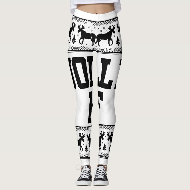 Legging Vamos Deixar O Natal Festa De Véspera Para Homens (Frente)