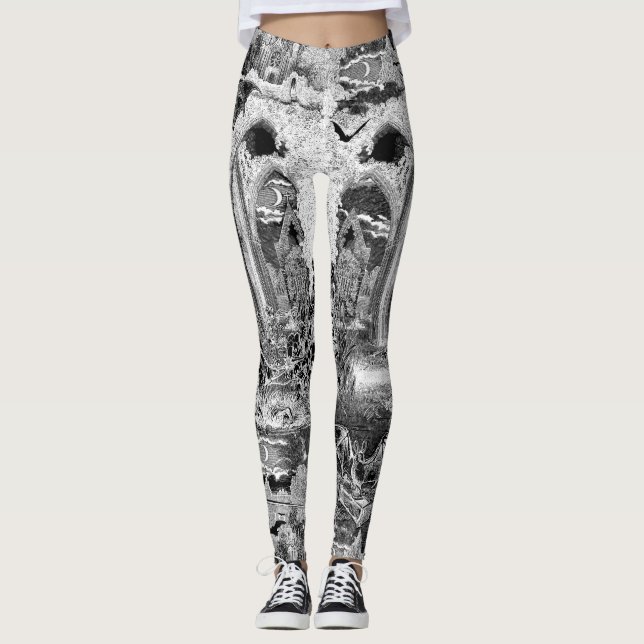 Legging Vampiros Góticos Originais - Graves-Tortas - Casca (Frente)