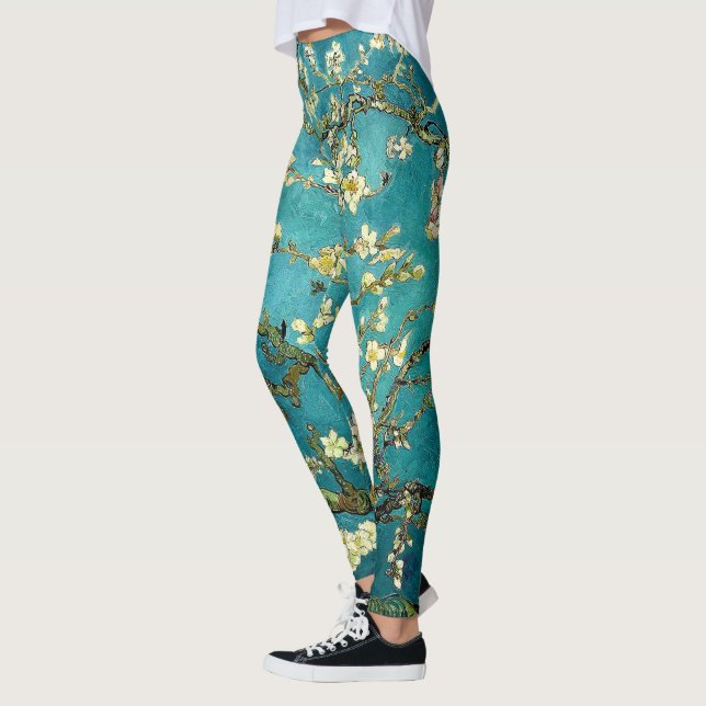 Legging Van Gogh Almond Blossoms Classic Impressionism (Esquerda)