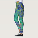 Legging Van Gogh Irises. impressionismo floral azul<br><div class="desc">Leggings "Irises" Van Gogh. Arte do impressionismo floral azul.</div>