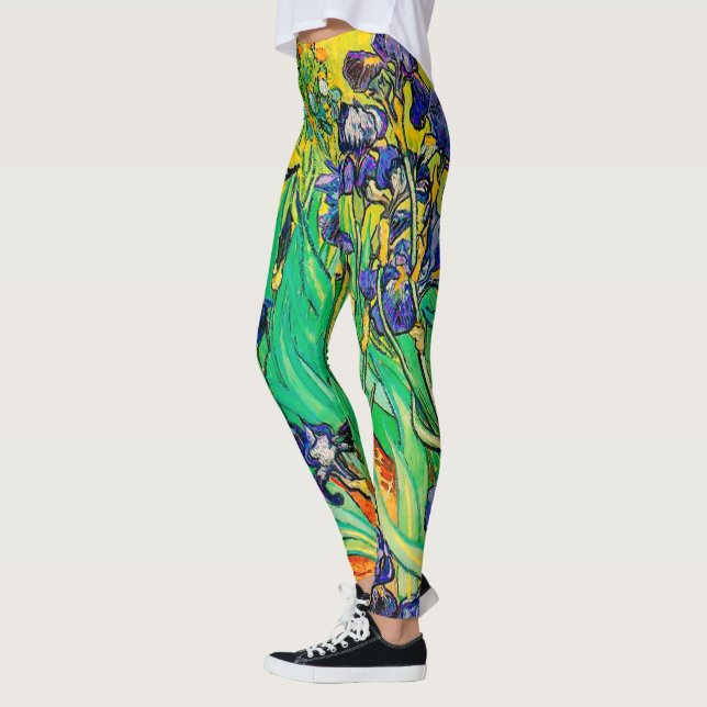 Legging Van Gogh Irrises/Purple/Rua. Remoção (Esquerda)