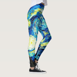 Legging Van Gogh - Noite Estrelada, famosa pintura