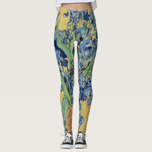 Legging Van Gogh torna iridescente a pintura azul do buqu