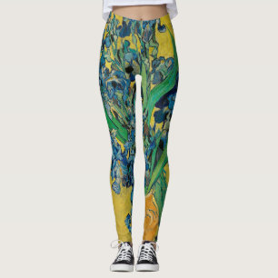 Legging Van Gogh Vase com Impressionismo Clássico Irrisso