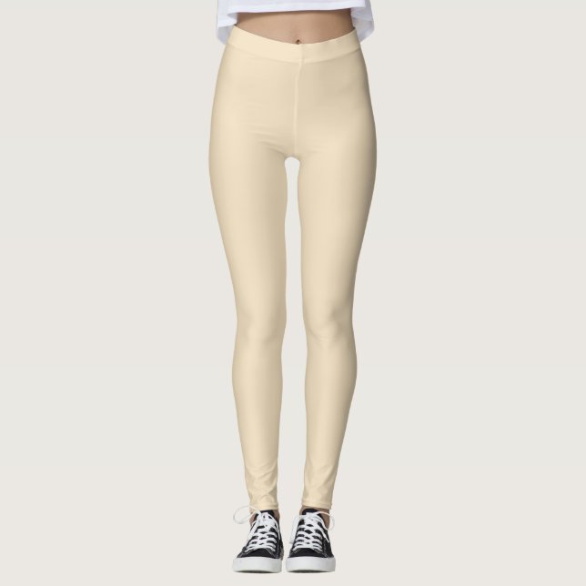 Legging Vanilla Beige Solid Color (Frente)