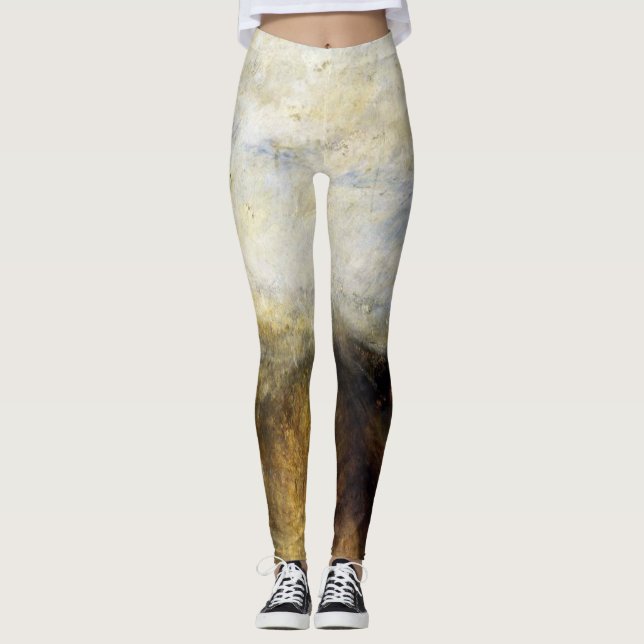 Legging Vapor De Chuva E Velocidade Da JMW Turner (Frente)
