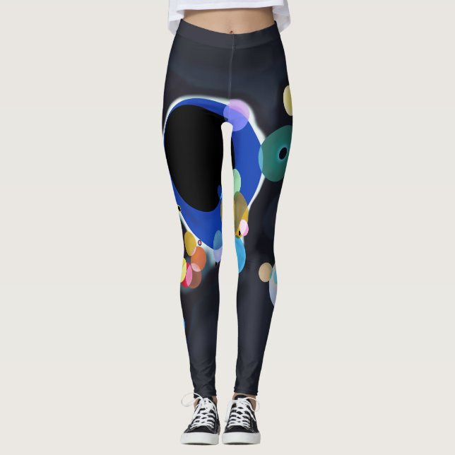 Legging Vários Círculos, Vassily Kandinsky em digital (Frente)