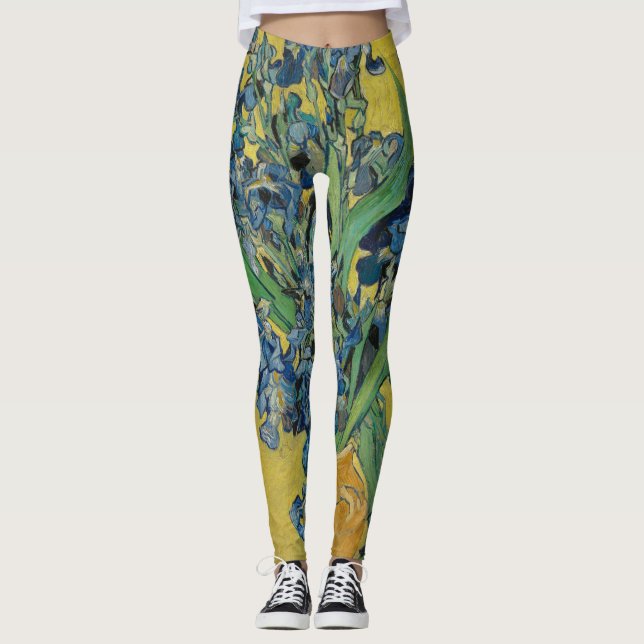 Legging Vaso Van Gogh com Íris Classic Impressionismo (Frente)