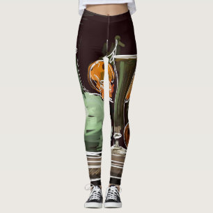 Legging Vaso Verde Fruta expressionista
