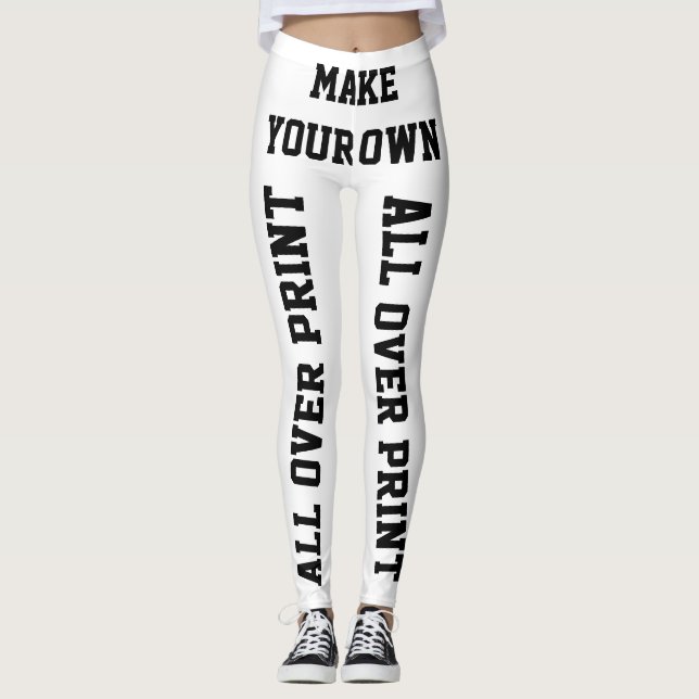 Legging Vazio personalizado costume das caneleiras ou das (Frente)