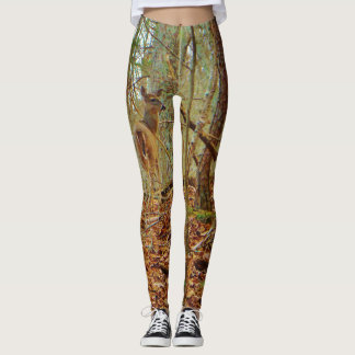 Legging Veado na madeira. Camuflagem Camo estica calças.