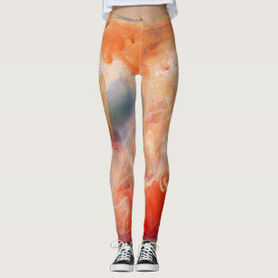 Legging Veias Ardentes de Mármore Líquido