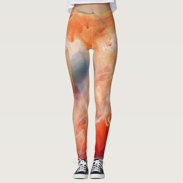 Legging Veias Ardentes de Mármore Líquido (Frente)