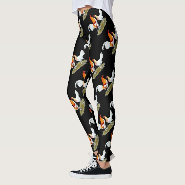 Legging Velho Jogo Inglês Bantam: Estilo Vermelho (Esquerda)