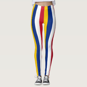 Legging Venezuela: Cores de Sinalizador Nacionais Verticai