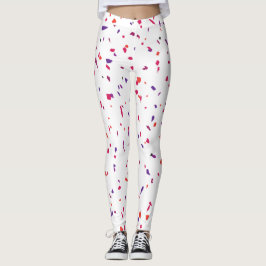 Legging Verão elegante de Terrazo rosa