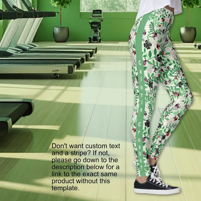 Legging Verão - Joaninhas, Borboletas Folhas-Opção de Text (Summer - Lady Bugs, Butterflies Leaves-Text Option Leggings)