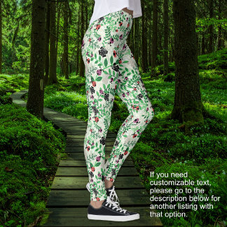 Legging Verão - Joaninhas, Borboletas Folhas - SEM TEXTO