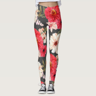 Legging Verão Natural Foral E Sem Glamor
