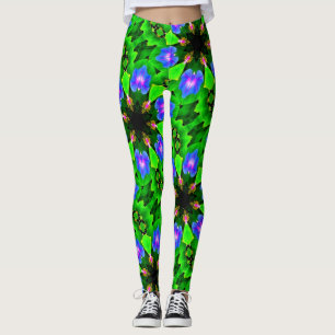 Legging verde azul das corriolas