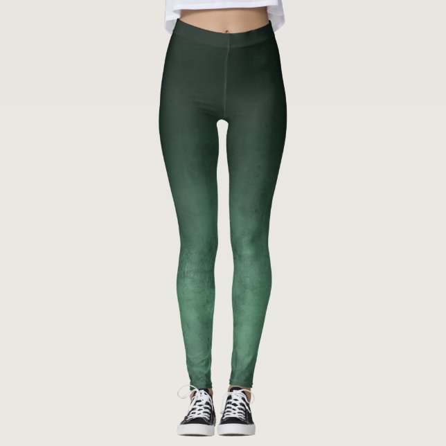Legging Verde-Cinzento Verde-Escuro-Rústico Ambre (Frente)