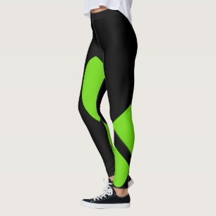 Legging Verde Contemporâneo / Preto